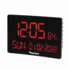 AbilityOne 6645016988078 Clock Digital Wall Mount And Desktop Self-Set Movement 2.44& Time Digits Black With Red Digits - One-stop shop for professional tools and equipment.