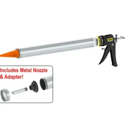 Albion Engineering DL-45-T17 20oz Special Deluxe Manual Bulk Gun w/ Orange Cone Nozzles - One-stop shop for professional tools and equipment.