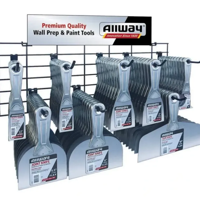 Allway PW8 80-Piece Two-Piece Stainless-Steel Joint Knife Merchandiser - One-stop shop for professional tools and equipment.