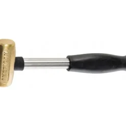 American Hammer AM2BRCG Non-Marring Hammer, 2 lb, 1-1/2& Face Dia, Brass Head - One-stop shop for professional tools and equipment.