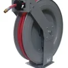 American Lube TIM-3106-100P 3/8& x 100' Platinum Series Premium Double-Arm Air/Water/WWS Reel with Rubber Hose - One-stop shop for professional tools and equipment.