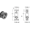 Bando P34-8M-30 HT QD Timing Belt Pulley (SH) - One-stop shop for professional tools and equipment.