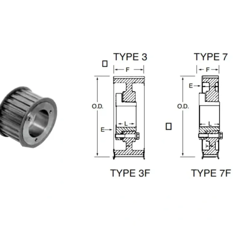 Bando P34-8M-30 HT QD Timing Belt Pulley (SH) - One-stop shop for professional tools and equipment.