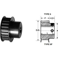 Bando P40-S14M-80 STS MPB Timing Belt Pulley - One-stop shop for professional tools and equipment.
