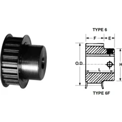 Bando P36-S14M-40 STS MPB Timing Belt Pulley - One-stop shop for professional tools and equipment.