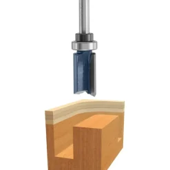 Bosch 85681M 5/8 In. X 1 In. Carbide Tipped 2-Flute Top Bearing Straight Trim Bit - One-stop shop for professional tools and equipment.
