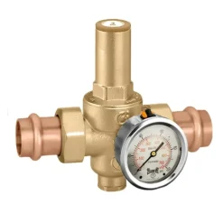 Caleffi 536054A 106 PressCal™ HP PRV Low Range (10 - 90 psig) Dual Union 3/4& press - One-stop shop for professional tools and equipment.
