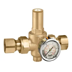 Caleffi 536044A 103 PressCal™ HP PRV Low Range (10 - 90 psig) Dual Union 1/2& NPT female - One-stop shop for professional tools and equipment.