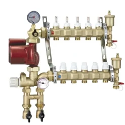 Caleffi 1725H1A Low Temp Manifold mixing station 8-Ports, 3 speed pump - One-stop shop for professional tools and equipment.