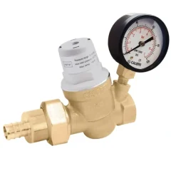 Caleffi 533751HA PressCal™ Compact PRV ASSE 1003, Single Union 3/4& PEX crimp union in, FNPT out, gauge - One-stop shop for professional tools and equipment.