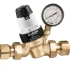 Caleffi 535341HA PressCal™ PRV ASSE 1003, Female 1/2& NPT w/ Pressure Gauge - One-stop shop for professional tools and equipment.