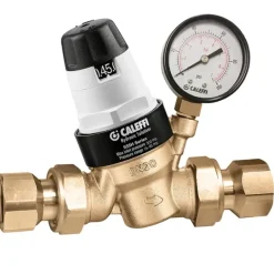 Caleffi 535371HA PressCal™ PRV ASSE 1003, Female 1 1/4& NPT w/ Pressure Gauge - One-stop shop for professional tools and equipment.