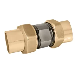 Caleffi NA51259 Dual Union Serviceable low lead check ¾& sweat - One-stop shop for professional tools and equipment.