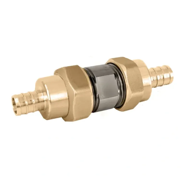 Caleffi NA51257 Dual Union Serviceable low lead check ¾& PEX crimp - One-stop shop for professional tools and equipment.