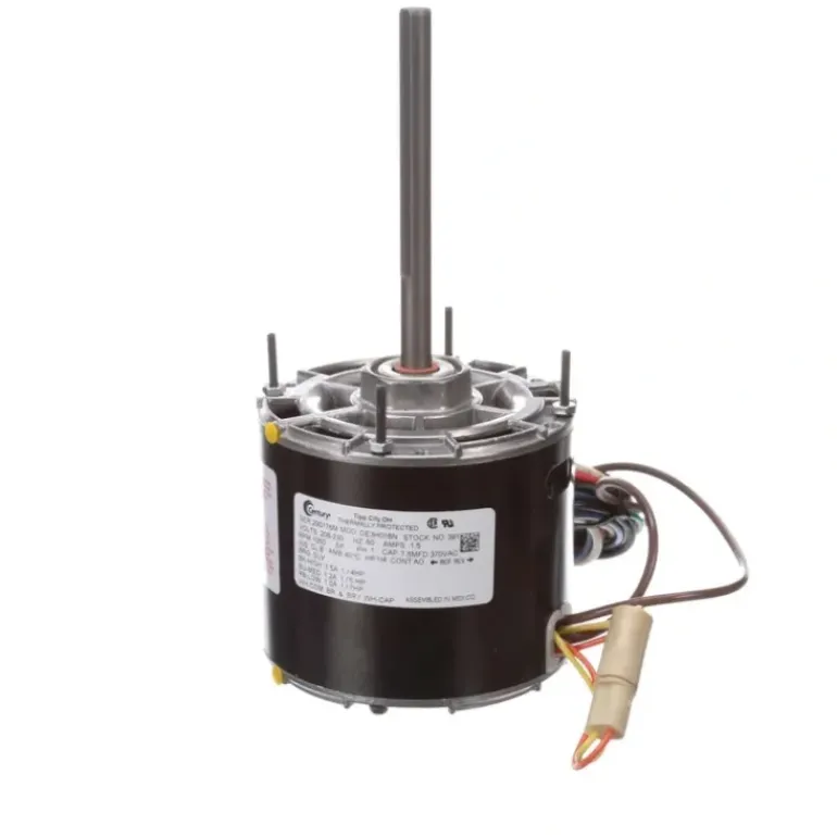 Century Fan and Blower Motor, 1/20, 1/75, 1/120 HP, 1 Ph, 60 Hz, 115 V, 1100 RPM, 3 Speed, 42 Frame, OAO - 9608 - One-stop shop for professional tools and equipment.