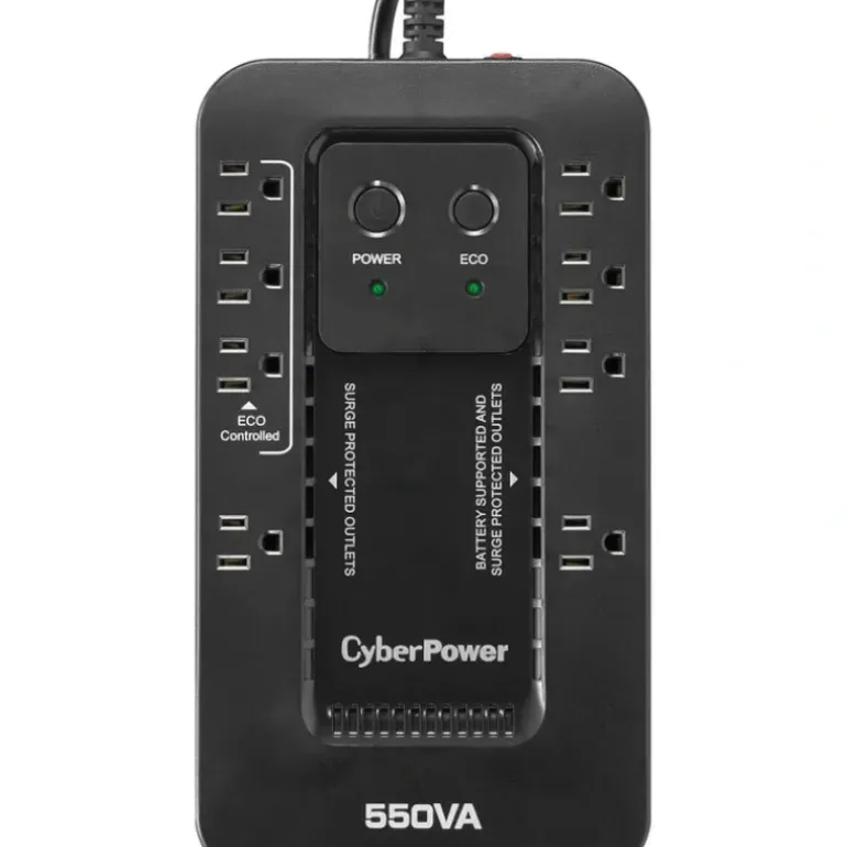 CyberPower EC550G Ecologic 550VA/330W Energy Efficient Desktop ECO UPS - 550 VA/330 W - Full Load Run-time 2 minutes - Desktop - 8 x NEMA 5-15R - One-stop shop for professional tools and equipment.