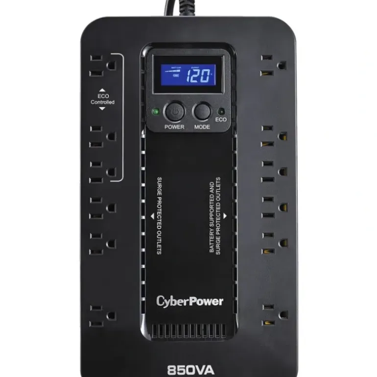 CyberPower EC850LCD Ecologic 850VA/510W Energy Efficient LCD Desktop ECO UPS - 850 VA/510 W - Desktop - 6 Minute Half Load - 12 x NEMA 5-15R - One-stop shop for professional tools and equipment.