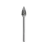 Dedeco 12726 Carbide Bur D/C Tree - Point 1/4 x 1/2 x 1 (SG-5) 1/Unit - One-stop shop for professional tools and equipment.
