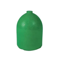 Dedeco 0113 Rubber Abrasive Cone - Bullet 1 x 3/4 - Green Medium Silicon Carbide 1/Unit - One-stop shop for professional tools and equipment.
