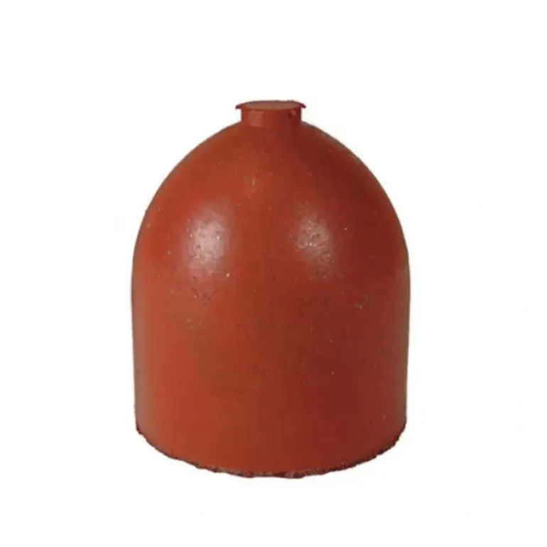 Dedeco 0119 Rubber Abrasive Cone - Bullet 1 x 7/8 - Red Fine Silicon Carbide 1/Unit - One-stop shop for professional tools and equipment.