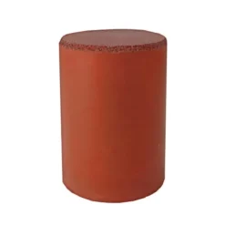 Dedeco 0094 Rubber Abrasive Cone - Cylinder 1 x 3/4 - Red Fine Silicon Carbide 1/Unit - One-stop shop for professional tools and equipment.
