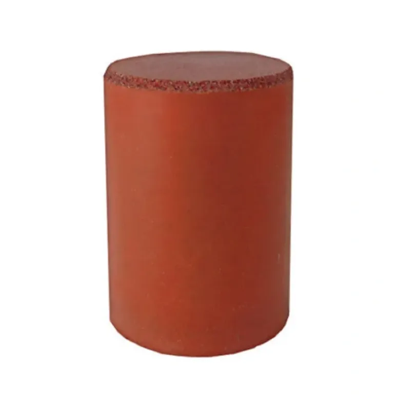 Dedeco 0094 Rubber Abrasive Cone - Cylinder 1 x 3/4 - Red Fine Silicon Carbide 1/Unit - One-stop shop for professional tools and equipment.