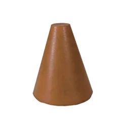 Dedeco 0081 Rubber Abrasive Cone - Tapered 1-1/2 x 1 - 1/4 Brown Extra Coarse Aluminum Oxide 1/Unit - One-stop shop for professional tools and equipment.