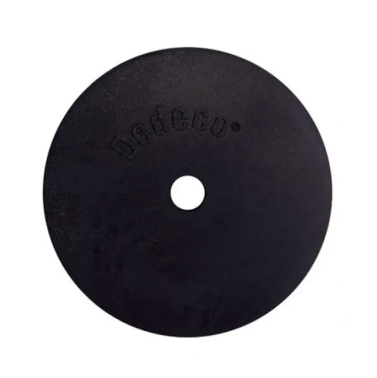 Dedeco 0147 Rubber Abrasive Wheel 4 x 1/4 x 1/2 - Black Coarse Silicon Carbide 1/Unit - One-stop shop for professional tools and equipment.