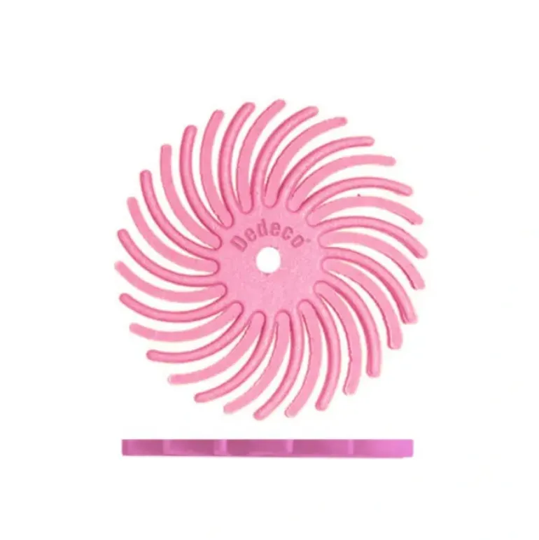 Dedeco 1229 Sunburst 5/8 TC Discs Pink 600 Grit Size (Pumice) 12/Bx - One-stop shop for professional tools and equipment.