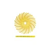 Dedeco 1241 Sunburst 7/8 TC Discs Yellow 80 Grit Size (A/O) 12/Bx - One-stop shop for professional tools and equipment.