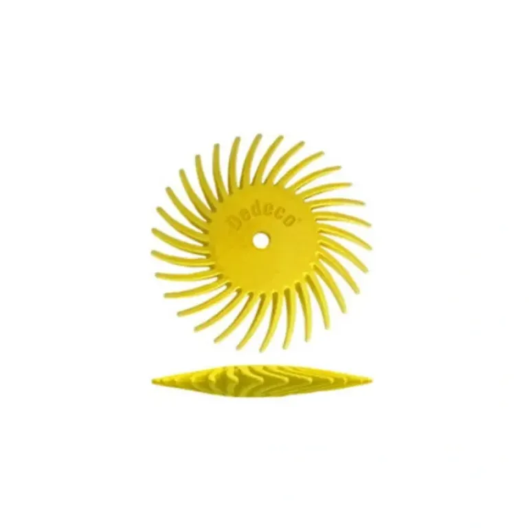 Dedeco 1752 Sunburst 5/8 TC Knife-Edge Yellow 80 Grit Size (A/O) 12/Bx - One-stop shop for professional tools and equipment.