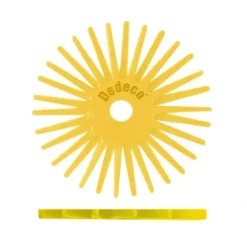 Dedeco 2215 Sunburst 1 TS Discs Yellow 80 Grit Size (A/O) 12/Bx - One-stop shop for professional tools and equipment.