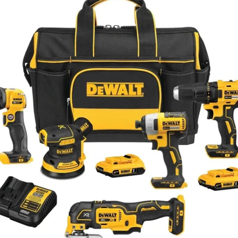 Dewalt DCKSS521D2 20V Max* Cordless 5-Tool Combo Kit With Contractor Bag - One-stop shop for professional tools and equipment.