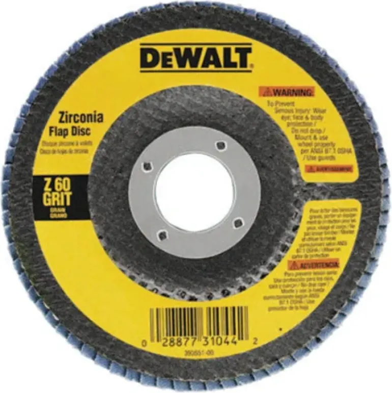 Dewalt DW8308 4-1/2& X 7/8& 60 Grit Zirconia Flap Disc Wheel (1 Ea) - One-stop shop for professional tools and equipment.
