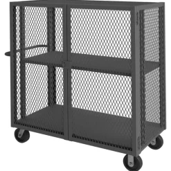 Durham HTL-2460-DD-1AS-95 MESH TRUCK, 1 ADJUSTABLE SHELF, 24 X 60, 2000 LBS. CAPACITY - One-stop shop for professional tools and equipment.