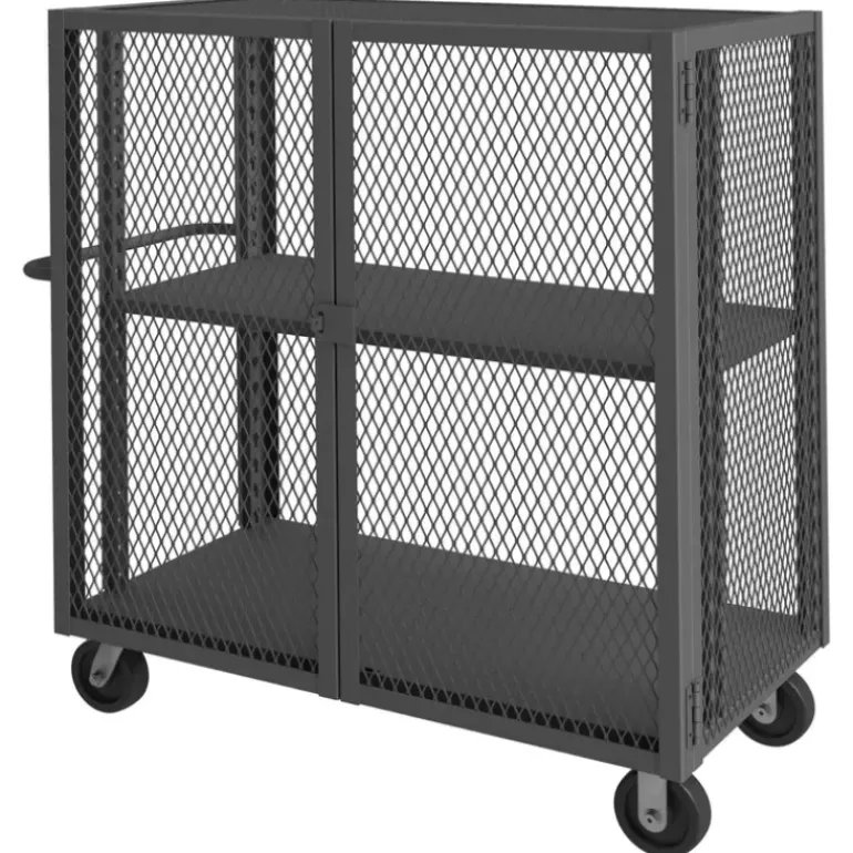 Durham HTL-2460-DD-1AS-95 MESH TRUCK, 1 ADJUSTABLE SHELF, 24 X 60, 2000 LBS. CAPACITY - One-stop shop for professional tools and equipment.
