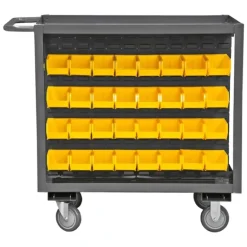 Durham RSC-2436-BLP-64-220-95 STOCK CART, 2 SHELF, 220 BINS, 24-1/4 X 42-1/4 X 37-5/8 - One-stop shop for professional tools and equipment.