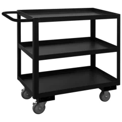 Durham RSC-182433-2-4PU-08T STOCK CART, 2 SHELF, BLACK, 18-1/4 X 30-1/4 X 33 - One-stop shop for professional tools and equipment.
