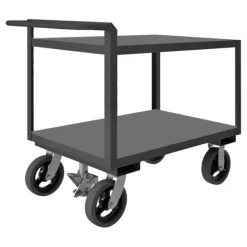 Durham RSCR244836ALDFL8MR95 STOCK CART, 2 SHELF, RAISED HANDLE, 24-1/4 X 54-1/4 X 36-1/16 - One-stop shop for professional tools and equipment.