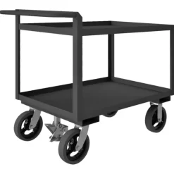 Durham RSCR243636ALUFL8MR95 STOCK CART, 2 SHELF, RAISED HANDLE, 24-1/4 X 42-1/4 X 36 - One-stop shop for professional tools and equipment.