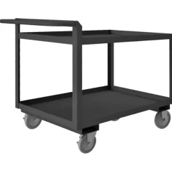 Durham RSCR246036ALU5PU95 STOCK CART, 2 SHELF, RAISED HANDLE, 24-1/4 X 66-1/4 X 36 - One-stop shop for professional tools and equipment.