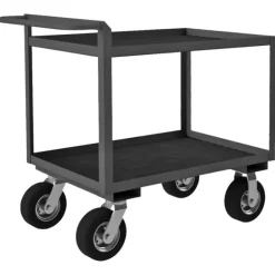 Durham RSCR304838ALURM8PN95 STOCK CART, 2 SHELF, RAISED HANDLE, 30-1/4 X 54-1/4 X 37-7/8 - One-stop shop for professional tools and equipment.