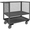Durham 3SLT-EX1832-1.2K-95 3 SIDED LOW DECK TRUCK, MESH SIDES, 18 X 32, 1200 LBS. CAPACITY - One-stop shop for professional tools and equipment.