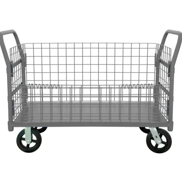 Durham W4SPTDG-244838-1-8MR95 WIRE CART, REMOVABLE HANDLES, DROP GATE, 24-3/8 X 55-1/4 X 38-1/4 - One-stop shop for professional tools and equipment.