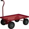 Durham 5WTP-2436-LU-10PN-17T 5TH WHEEL PLATFORM TRUCK, PERFORATED DECK, LIPS UP, RED, 24 X 38-5/16 X 38-1/4 - One-stop shop for professional tools and equipment.