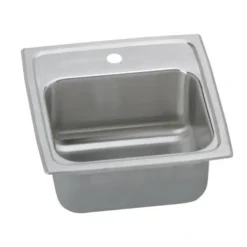 Elkay BLRQ1560 Lustertone® Classic Stainless Steel 15& x 15& x 6-1/8& Single Bowl Drop-in Bar Sink with Quick-clip - One-stop shop for professional tools and equipment.