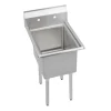 Elkay 14-1C22X22-0X Dependabilt Stainless Steel 27& x 27-13/16& x 43-3/4& 16 Gauge One Compartment Sink with Stainless Steel Legs - One-stop shop for professional tools and equipment.