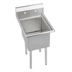 Elkay 14-1C22X22-0X Dependabilt Stainless Steel 27& x 27-13/16& x 43-3/4& 16 Gauge One Compartment Sink with Stainless Steel Legs - One-stop shop for professional tools and equipment.