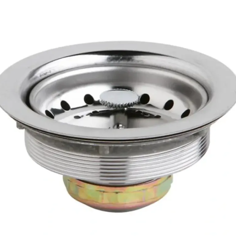 Elkay D1125 Dayton® 3-1/2& Stainless Steel Drain with Removable Basket Strainer and Rubber Stopper - One-stop shop for professional tools and equipment.