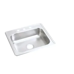 Elkay D12521 Dayton® Stainless Steel 25& x 21-1/4& x 6-9/16& Single Bowl Drop-in Sink - One-stop shop for professional tools and equipment.